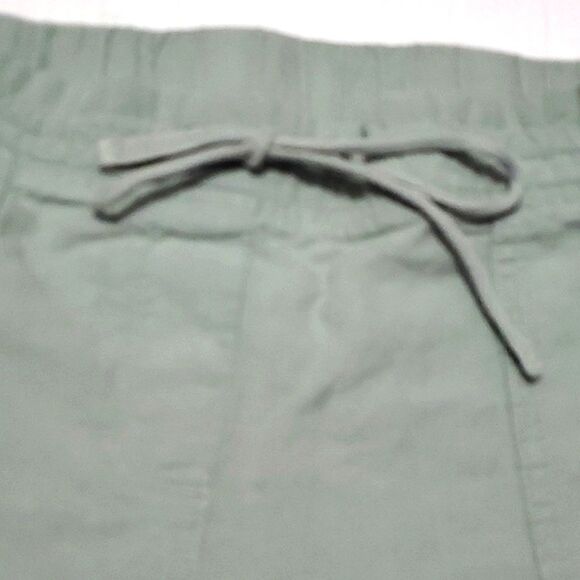 Talbots Sage Green Flat Front Utility Pull On Shorts Athleisure Boho - Picture 4 of 8